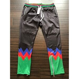 ETERNITY BC/AD Mens Track Pants Size 2XL Colorful Bird Design Embroidered